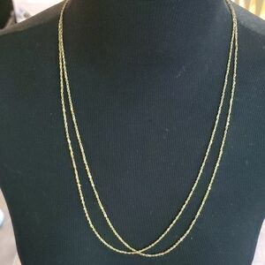 14k Gold 25 Inch Rope Chain